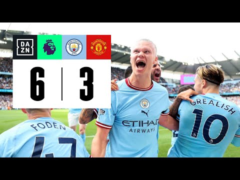 Manchester City vs Manchester United (6-3) | Resumen y goles | Highlights Premier League