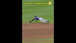 FROM DEEP TO OUT 😳 #mlb #baseball #shorts #viral #sports #parati #youtube