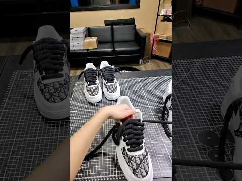 Custom Dior AF1s been going crazy lately 🔥👟😮‍💨#shorts