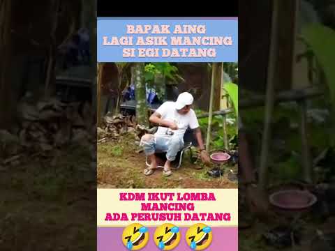 KDM Kocak Ketika Egi Datang Menghampiri, Suasana Lomba Mancing #shorts #kdm #kangdedimulyadi #egi