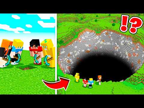 CAVAMOS ATÉ O CENTRO DA TERRA NO MINECRAFT