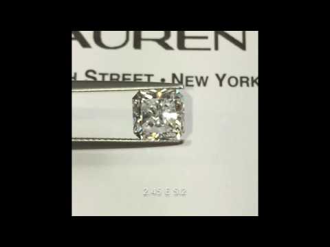 Square Radiant Cut Diamonds 2.32 VS 2.45 cts