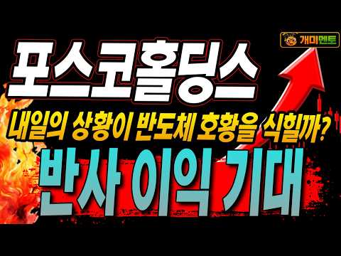 [포스코홀딩스 주가전망] 내일 뉴스가 반도체 호황을 식힐까?