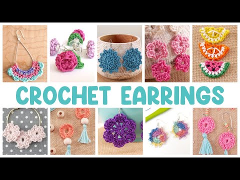 10 Beautiful CROCHET EARRINGS (So Easy & Quick!)