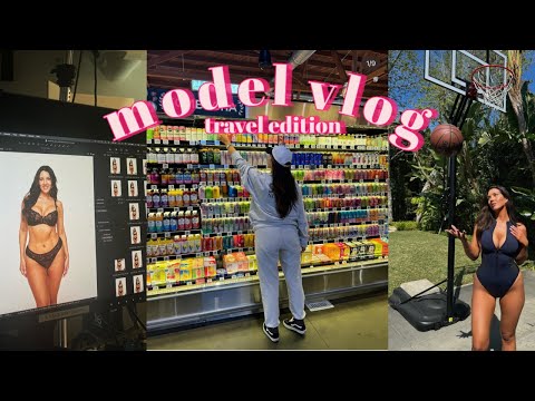 MODEL VLOG: LA & NY Photoshoots, Friends, Lymphatic Massage & Travel Fits