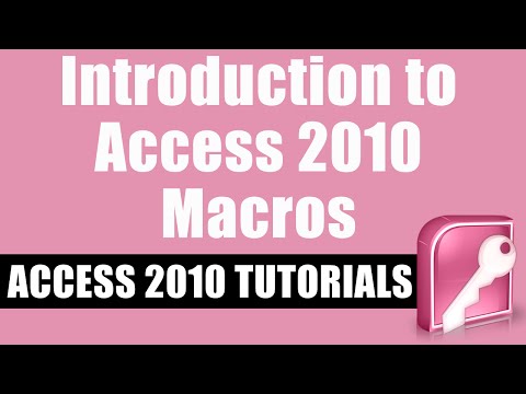 Introduction to Access 2010 Macros