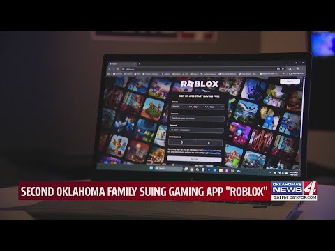 YouTube video thumbnail: Second Oklahoma Family Suing Gaming App "Roblox"