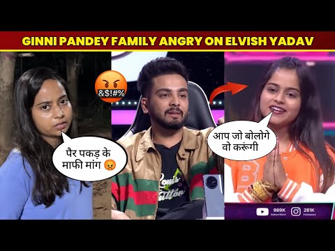 Ginni Pandey Family Angry On Elvish Yadav 😡 | Ginni Pandey Playground | With Pandey