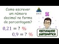 Conversão de Decimais em Porcentagens
