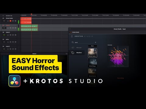 Horror SFX DaVinci Resolve 18 with Krotos Studio - Quick Tutorial