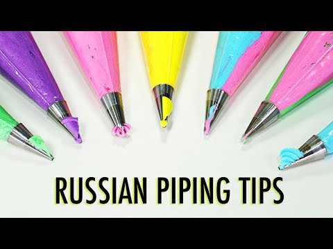 RUSSIAN PIPING TIPS - (THE POINTY ONES) - What are they & What do they do? - YouTube