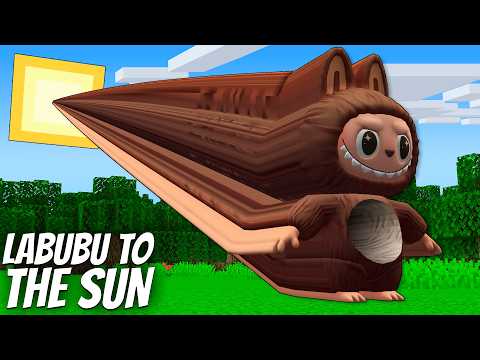 I found a LONGEST LABUBU to the SUN in Minecraft ! What's INSIDE the LONGEST LABUBU ?