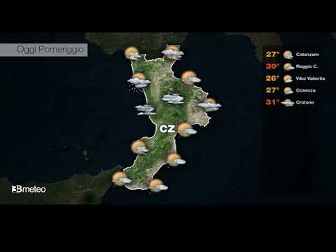 Il Meteo in Calabria del 31 agosto 2023