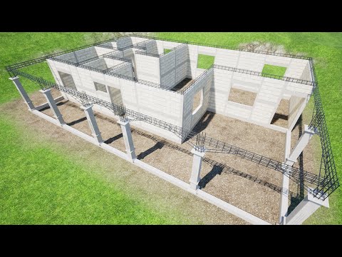 ETAPAS de Construcción de Una CASA con BLOQUES DE CONCRETO II CASA DE CAMPO II PROCESO CONSTRUCTIVO