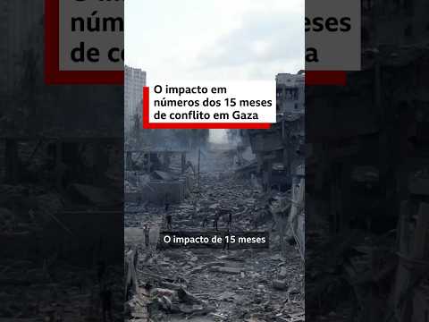 Gaza: o impacto de 15 meses de conflito em números #bbcnewsbrasil