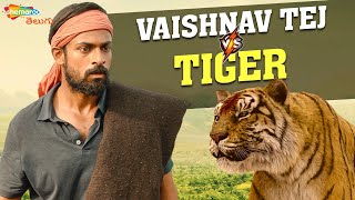 Terrifying Tiger Assault Scene! Vaishnav Tej’s Brave Moment | Kondapolam Movie Scenes | Rakul Preet