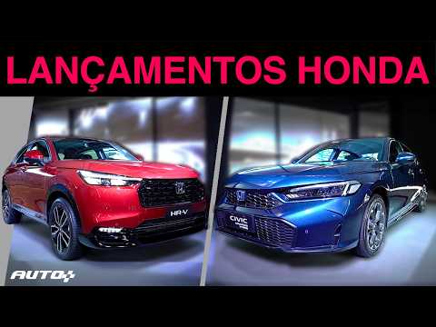 Novidades HONDA: HR-V, Civic e City 2026 | O que melhorou?