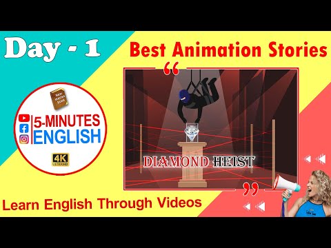 Day 01 I 5 Minutes English I English Stories 01 - Animation Stories In english #howtolearnenglish