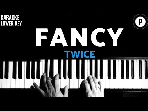 Twice – Fancy  KARAOKE LOWER KEY Slowed Acoustic Piano Instrumental Cover [MALE KEY]