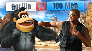 Gorilla Vs 100 Men Banaza Beat Down
