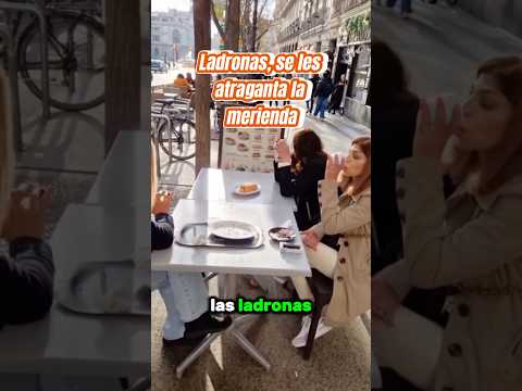 Ladronas, se les atraganta la comida 😱🥳
