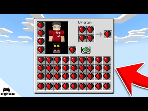 MİNECRAFT OTO KÖYLÜ FARM YAPTIK - UÇAN TEK ENVANTERDEN KAÇIŞ #5