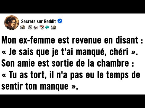 Mon ex-femme est revenue en disant : « Je sais que je t'ai manqué, chéri. » Son amie est sortie du..