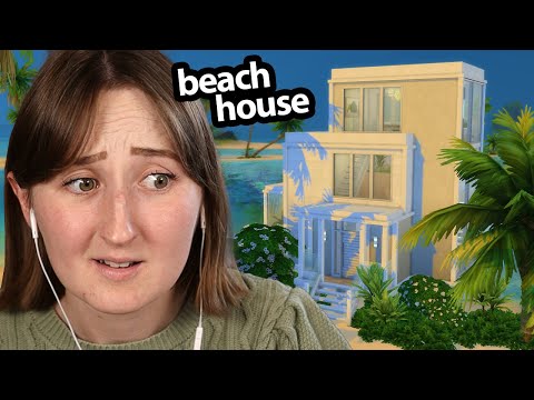 i built a BEACH HOUSE in the sims