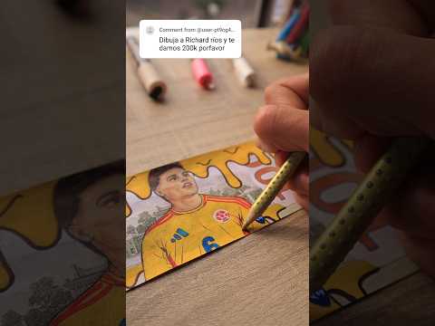 pintando richard rios en 💵💵 #arte #richardrios #copaamerica2024