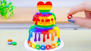 Mini Rainbow Cake Recipe With Chocolate | 1000+ Best of Rainbow Cake with Ice Cream by Lotus Cakes