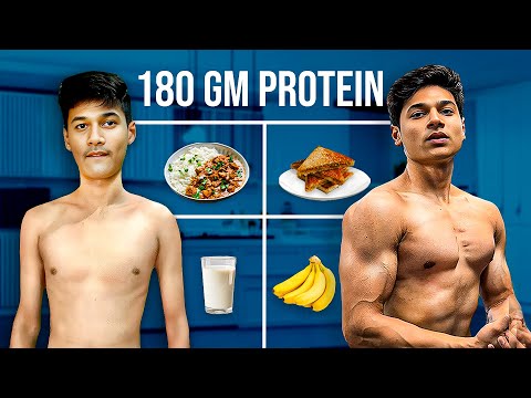 Full day of Eating on Lean Bulk | Vegetarian Diet | 180g Protein