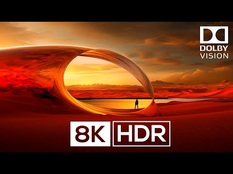 Dramatic Sunset (8K HDR 60 FPS) With Relaxing Music (Dolby vision)