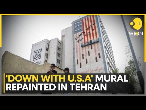 Iran Repaints ‘Down With USA’ Mural Amid Rising Tensions | World News | WION