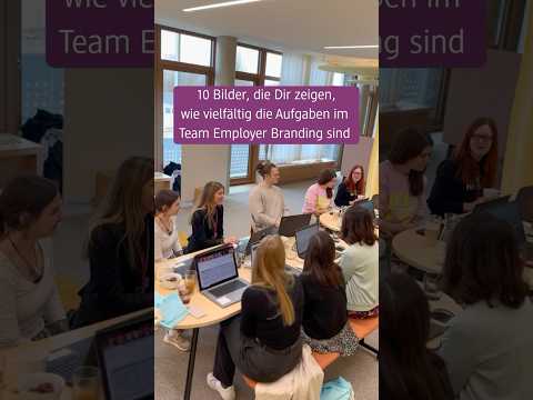 10 Bilder, die Dir zeigen, wie vielfältig die Aufgaben im Team Employer Branding sind 🎨 ✨