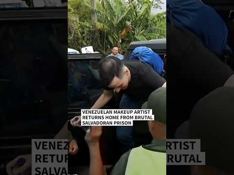Venezuelan makeup artist returns home from brutal Salvadoran prison | AFP #shorts