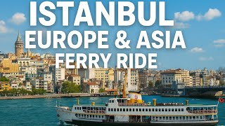 One Ferry Ride, 2 continents: Europe To Asia in Minutes! Only in Turkey🇹🇷 #turkey #istanbul 