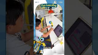 Fokusnya adik-adik ini pas ngulik logika koding bareng tutor✨ #robot #EdukasiAnak #FunLearningWithAI