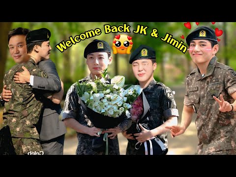 Welcome Back Jk & Jimin  live after military discharge / Real Hindi Dub / #Bts is back