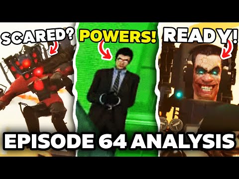 SECRET AGENT POWERS & BIG BATTLE!? - Episode 64 SKIBIDI TOILET ALL  Easter Egg Analysis Theory
