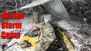 Heavy Snow Camping with a Military Bivy Setup