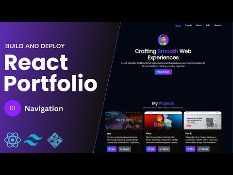 Build And Deploy a Personal Portfolio with React and TailwindCSS - Part 1