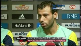 "Tuvo buenos resultados" - www.javiermascherano.com.ar