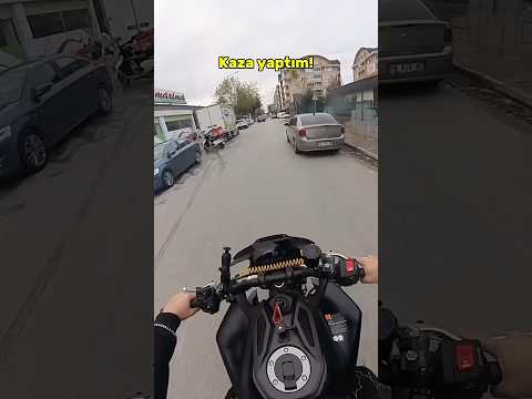 Kaza yaptım #mt09 #mt09sp #mt07 #mt25 #yamaha #trafik #trafikkaza