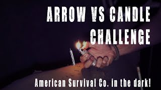 Arrow vs Candle challenge....In the dark!  ASC accepts Instinctive archery challenge.