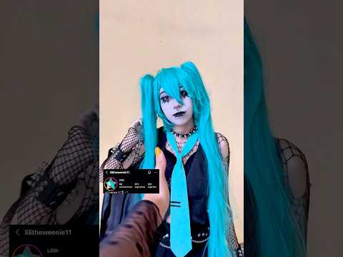 MIKU METALERA 🤘 #cosplay #kpopdemonhunters #inuyasha #miku