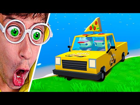 24 HORAS de REPARTIDORES de PIZZA 🍕🚗! (sale mal) - Wobbly Life #3