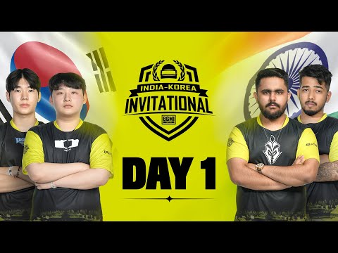 [HINDI] BGMI INDIA - KOREA INVITATIONAL | DAY 1