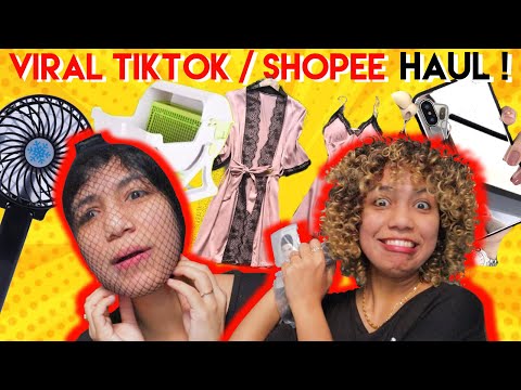 Aku beli semua barang viral tiktok kat shopee 😱 ! GILA AH ! benda mcm ni pun wujud eh !