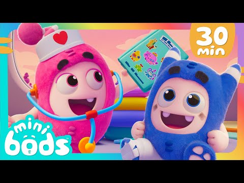 Pogo has a Boo Boo! 🐸 | Doctor Check Up | 30 Minutes of Minibods | Funny Cartoons for Toddlers