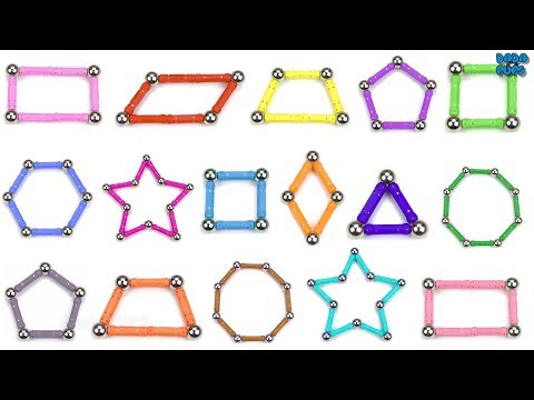 Shapes Name| Learn and Make Geometric Shapes| Learning Colors for Kids |Video for kids
